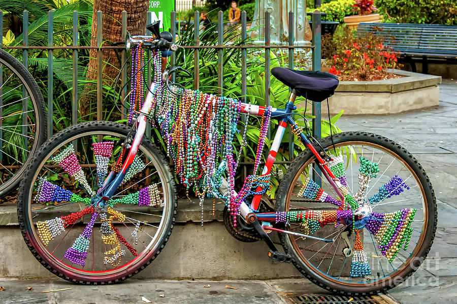 Mardi Gras Bike NOLA Photograph by Kathleen K Parker