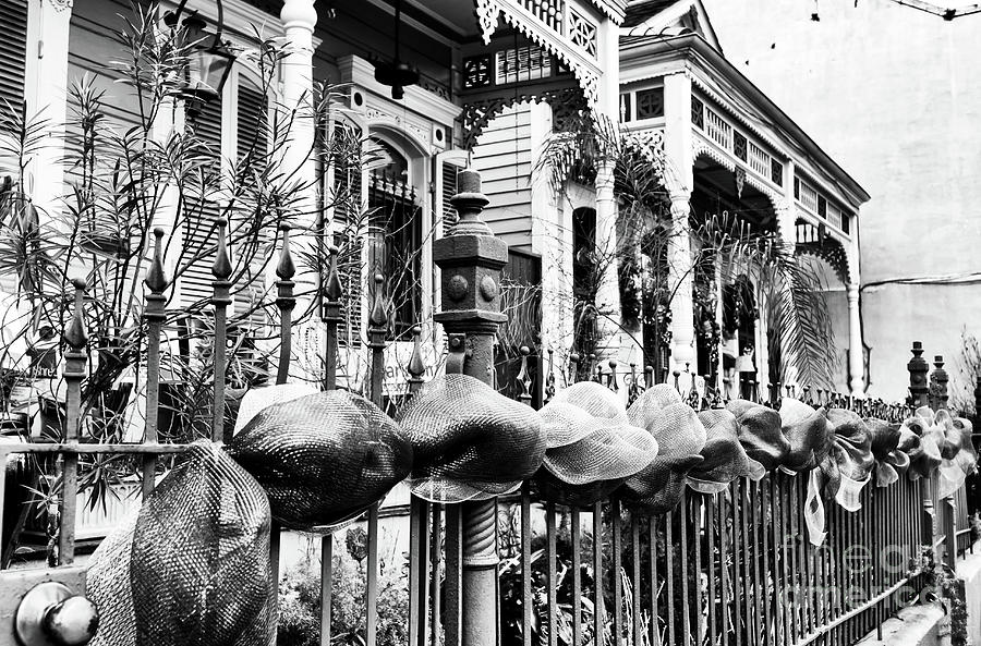 Mardi Gras Fence in New Orleans Photograph by John Rizzuto