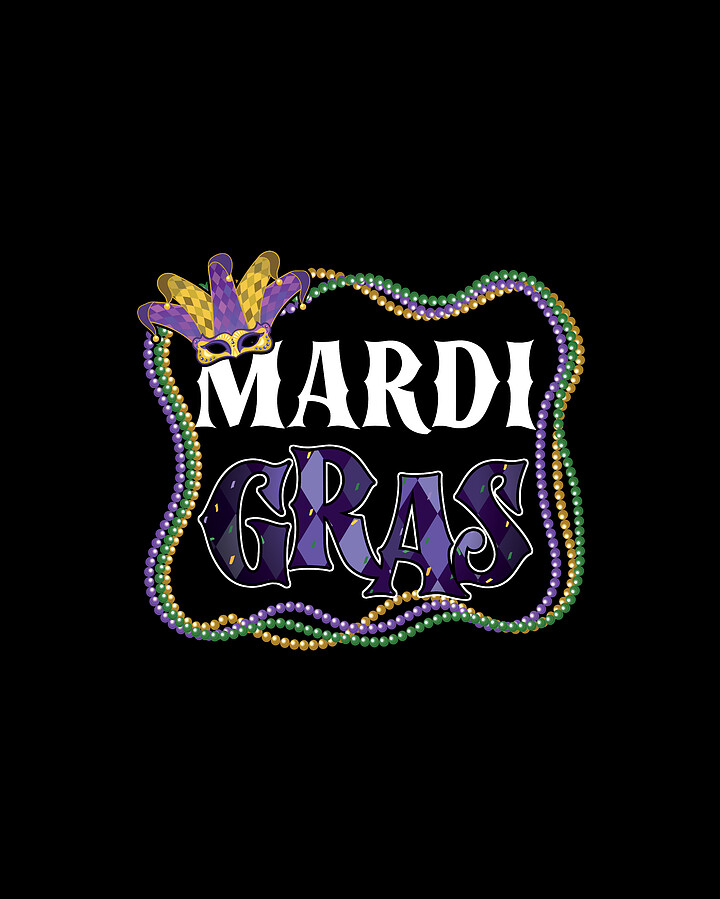 Mardi Gras Festival Street Party Carnival Gift Digital Art by Thomas