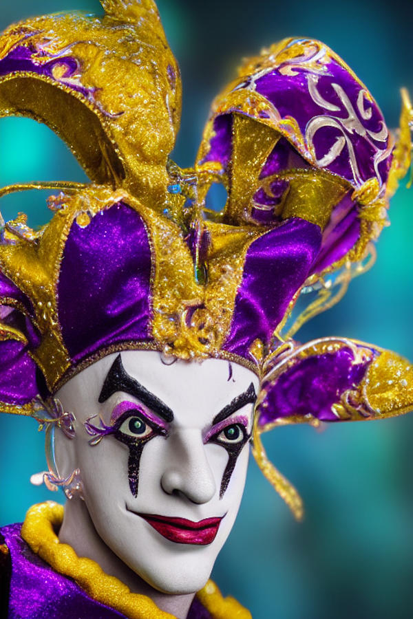 Mardi Gras Jester Digital Art by Norma Laurie - Fine Art America