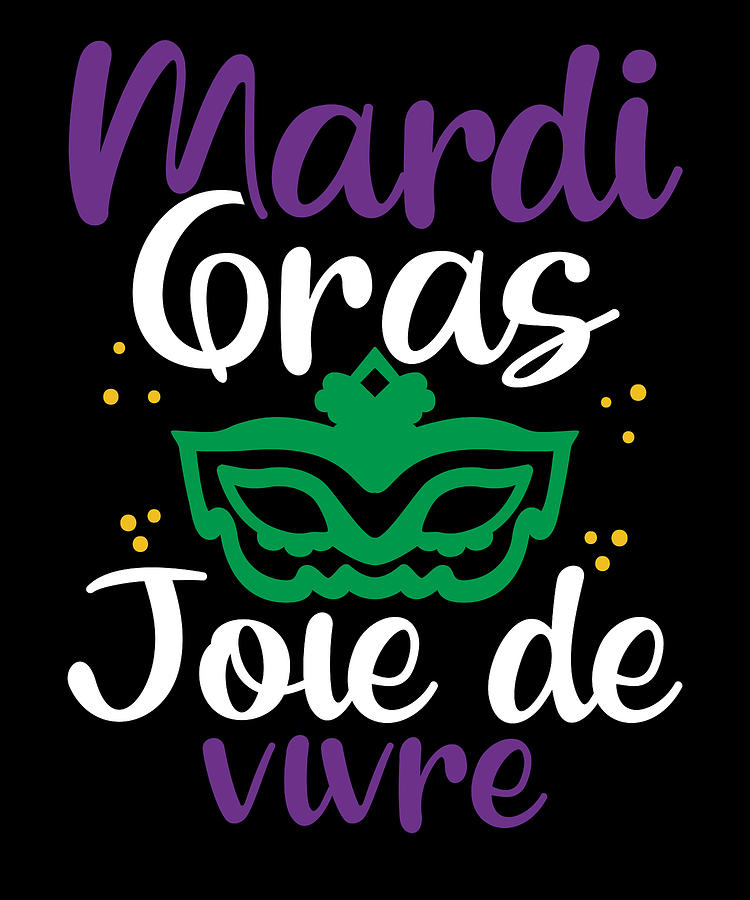 Mardi Gras Joie de Vivre New Orleans Gift Drawing by Kanig Designs ...