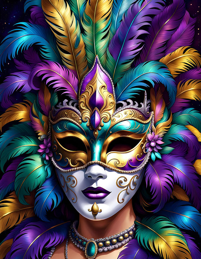 Mardi Gras Mask Photograph by Cate Franklyn
