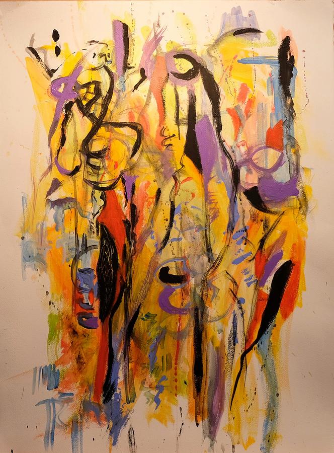 Mardi Gras Painting by Neema Lakin-Dainow