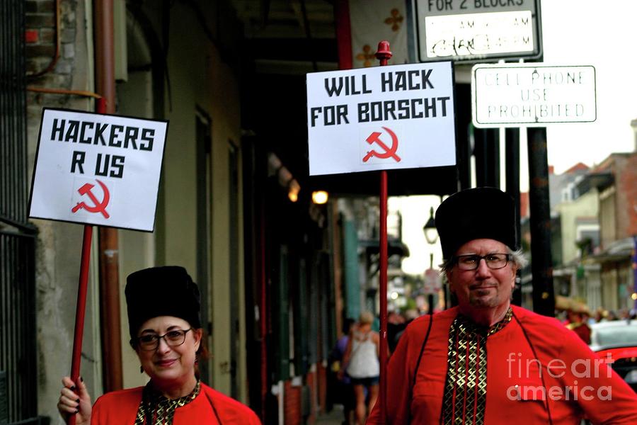 Mardi Gras Past Hackers R Us French Quarter New Orleans Louisiana Photograph by Michael Hoard