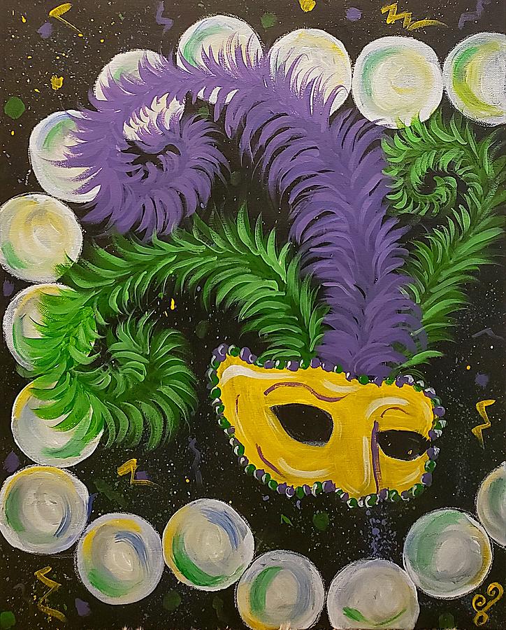 mardi gras painting for sale