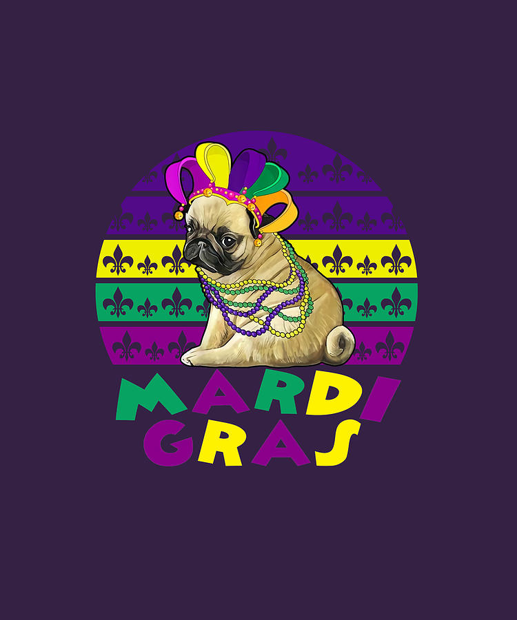 dog mardi gras shirt