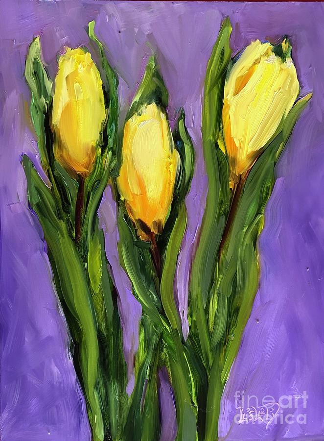 Mardi Gras Tulips Painting
