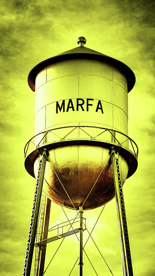 Big Bend National Park Photograph - Water Tower Marfa TX #5 by Stephen Stookey