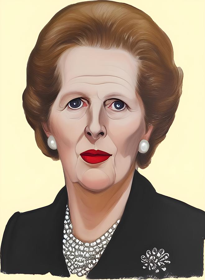 Margaret Thatcher Digital Art by Mauricio Sobalvarro - Fine Art America