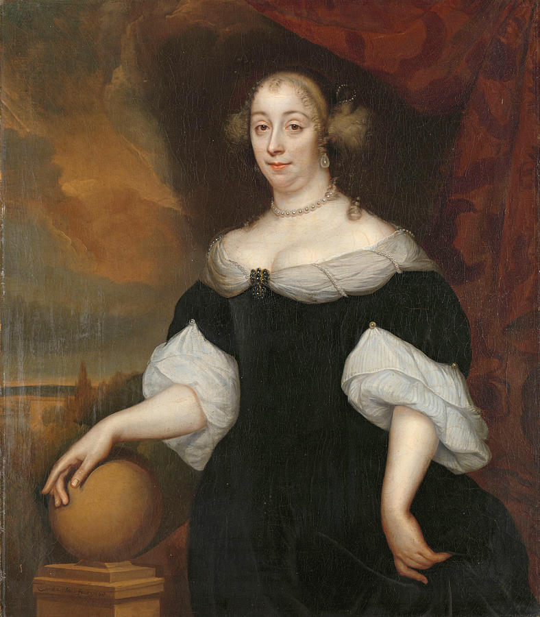 Margaretha Munter, Second wife of Jacobus Trip Painting by Lambertus Jansz de Hue