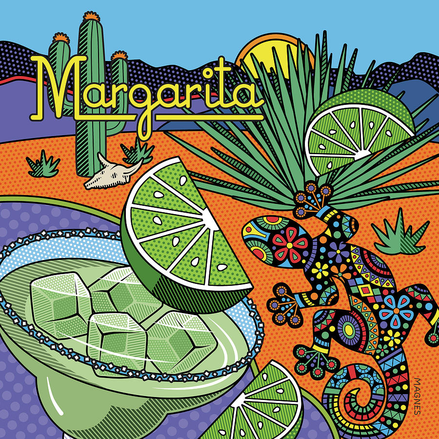 Cocktail Digital Art - Margarita Cocktail by Ron Magnes