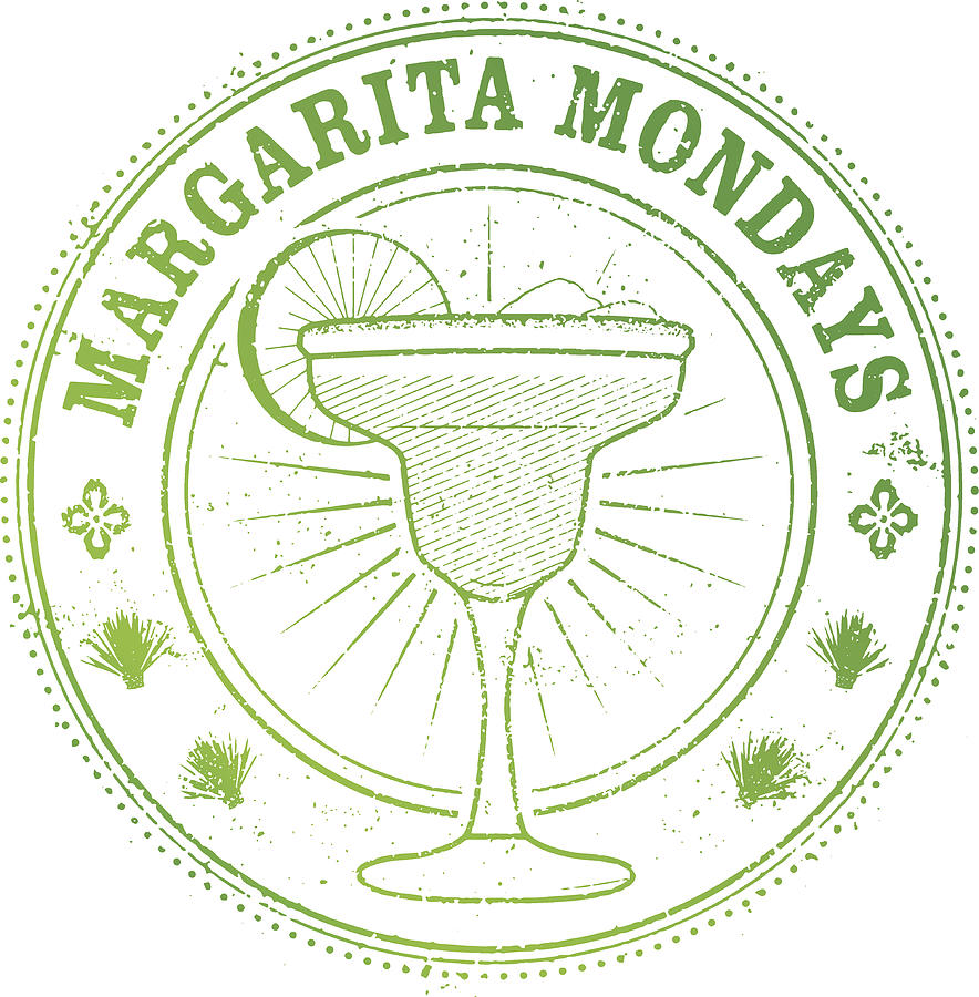 Margarita Monday Stamp Drawing by Albertc111
