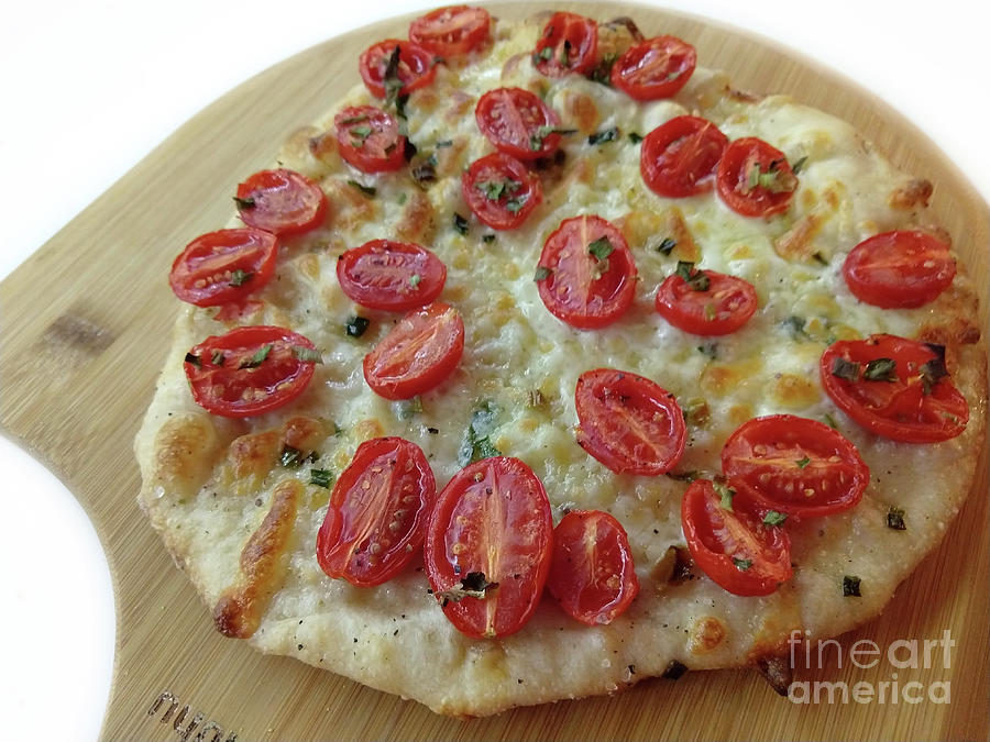 Margarita Pizza Photograph by Andee Design