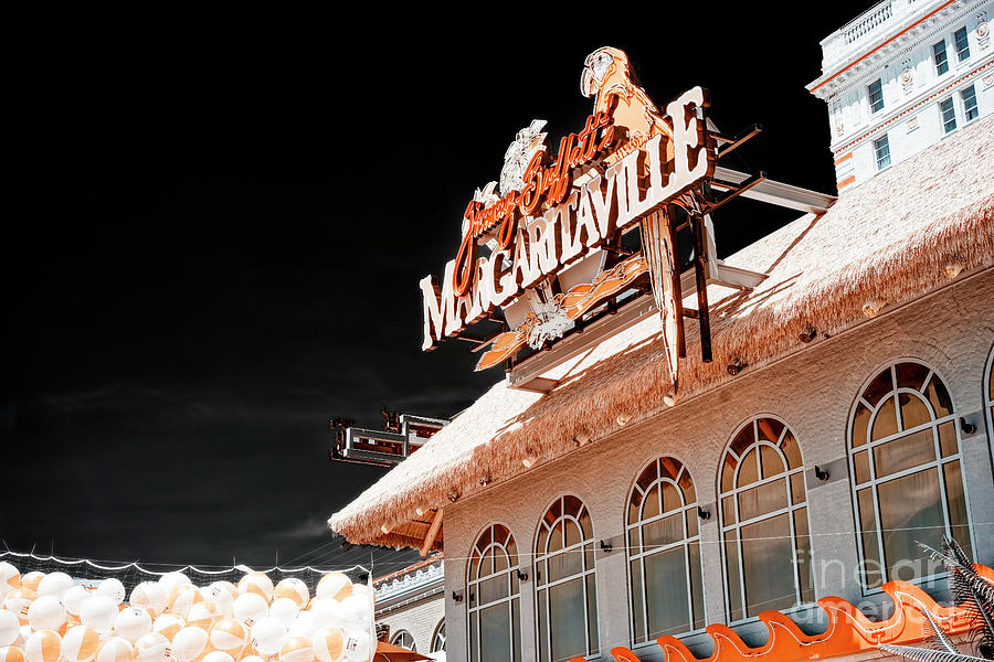 Margaritaville Infrared in Atlantic City Photograph by John Rizzuto