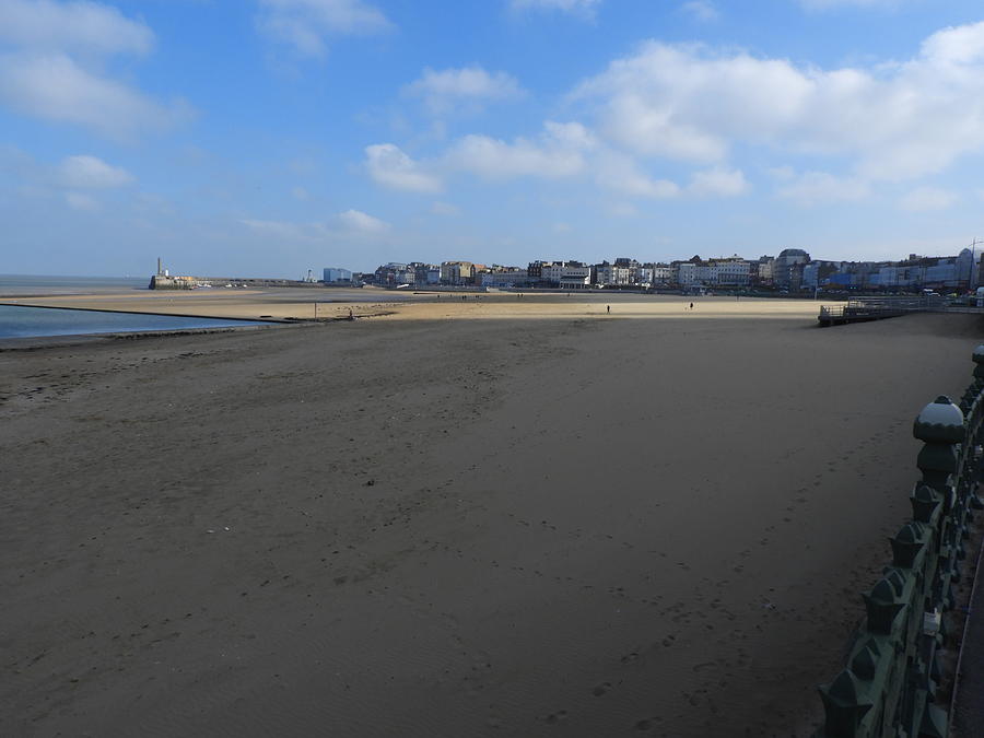 Margate Beach, Tide Out and Shady Photograph by Andrew Harbourne - Pixels