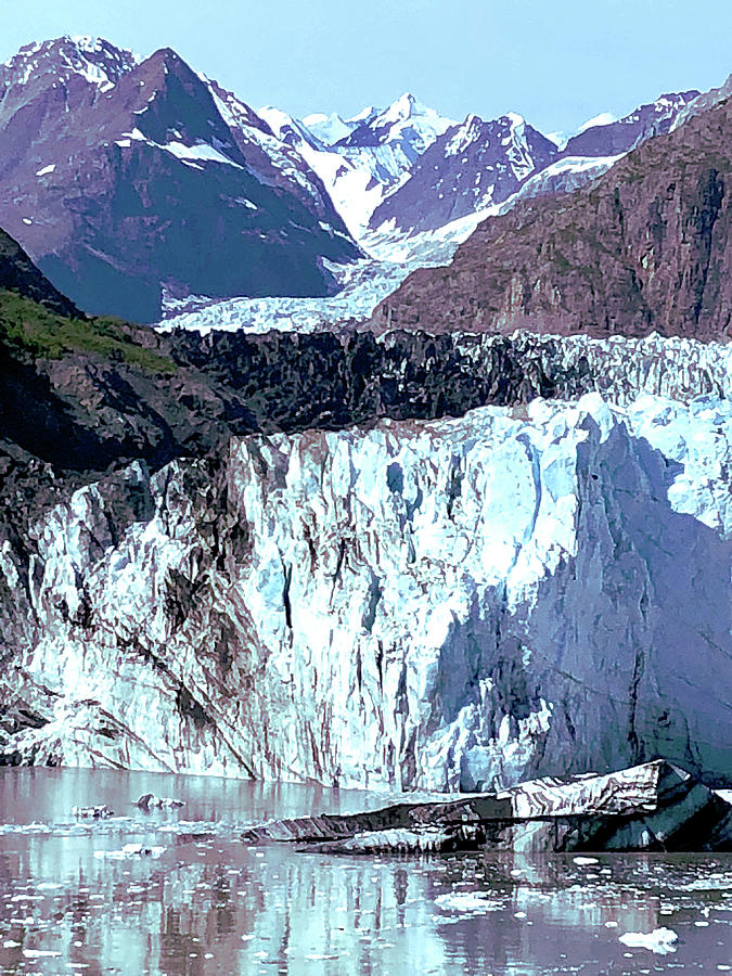 Margerie Glacier Close Photograph by Adrian Reich