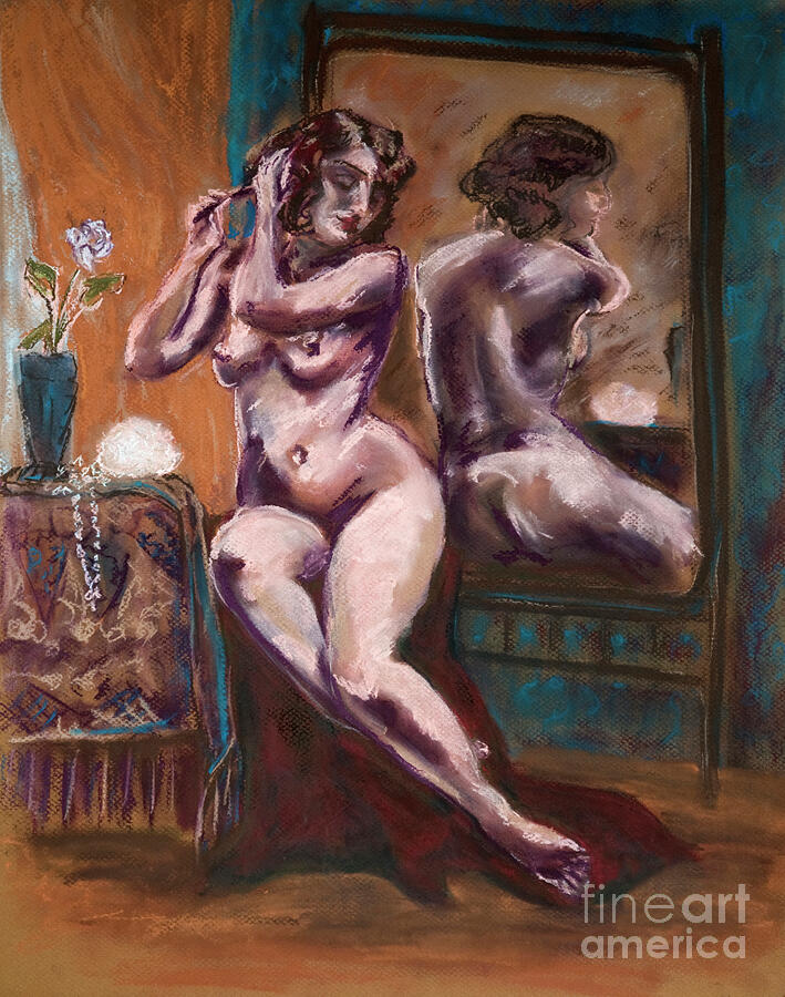 Pastel Pastel - Marguerite by Karen Espig Pastel Pastel - Marguerite by Karen Espig