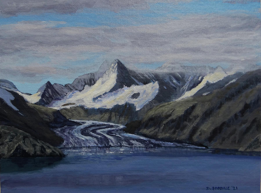 Margerie glacier Glacier Bay Alaska Painting by Doug Goodale - Fine Art ...