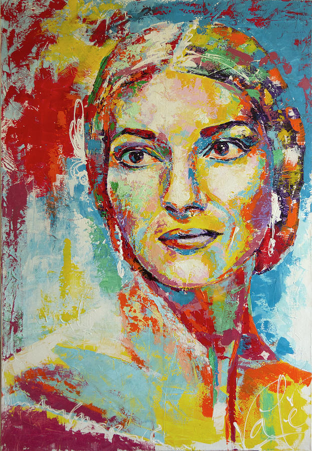 Portrait Painting - Maria Callas by Vale Kardamski