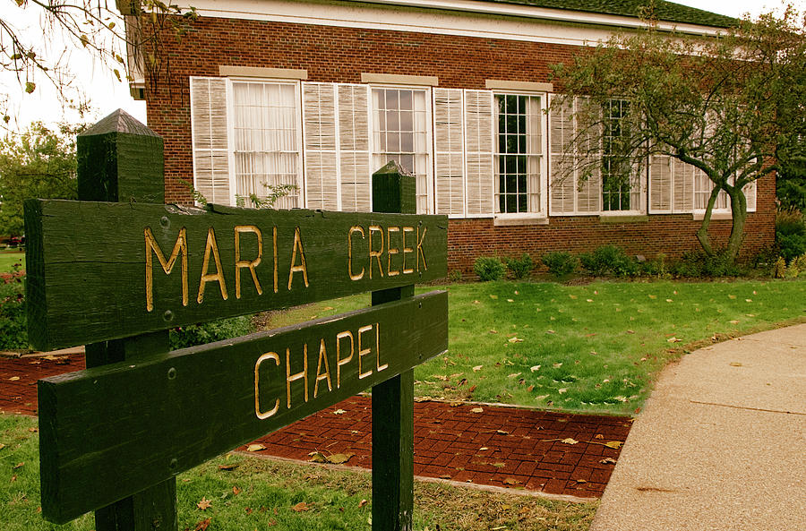 Maria Creek Chapel at Vincennes University Indiana 2 Photograph by Bob Pardue