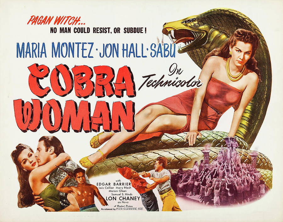 MARIA MONTEZ in COBRA WOMAN -1944-, directed by ROBERT SIODMAK. Photograph by Album
