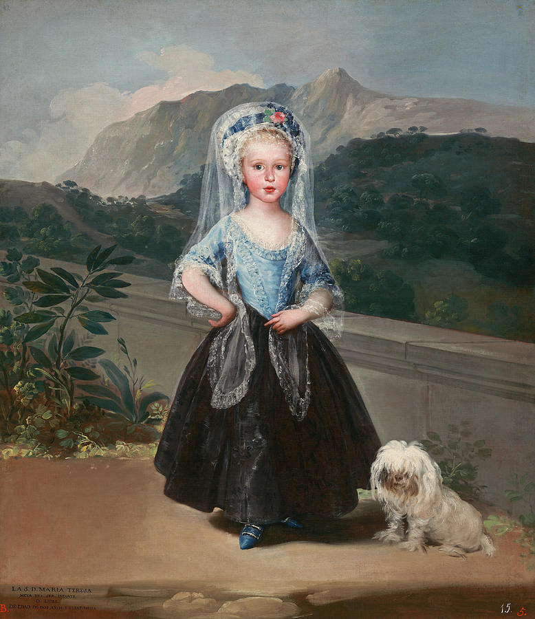 Maria Teresa de Borbon y Vallabriga, later Condesa de Chinchon Painting by Francisco Goya