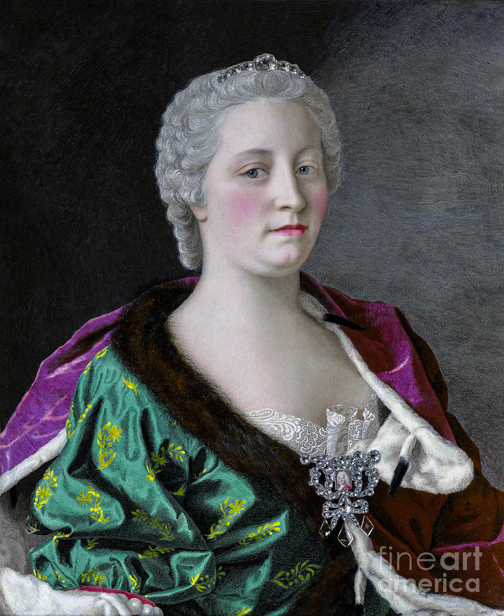 Maria Theresa Archduchess Of Austria Queen Of Hungary And Bohemi Painting
