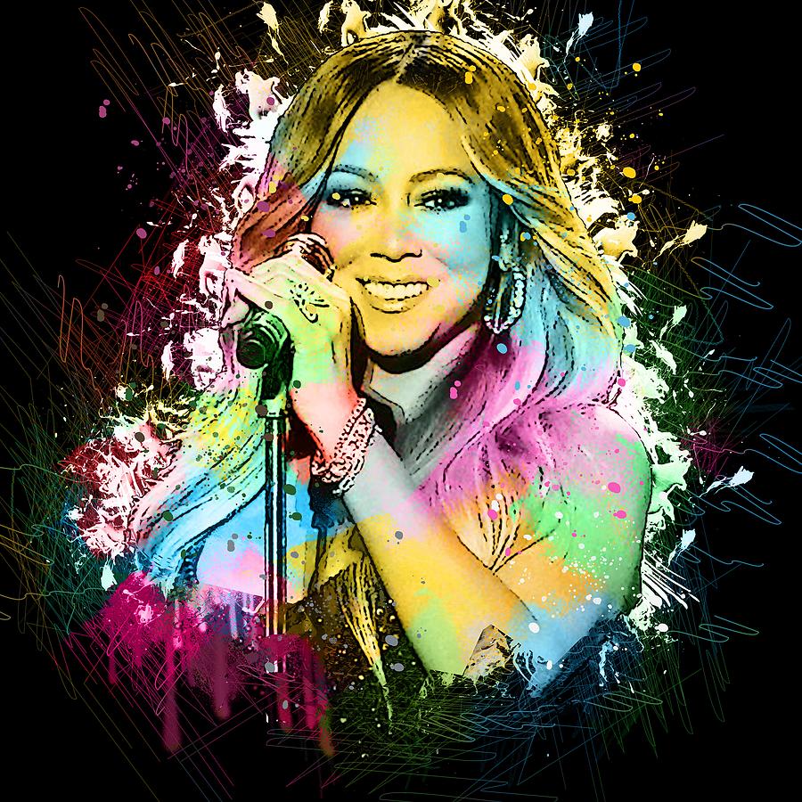 Mariah Carey Drawing by Bechtelar Natalia | Fine Art America