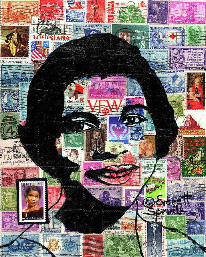 Marian Anderson Mixed Media by Everett Spruill