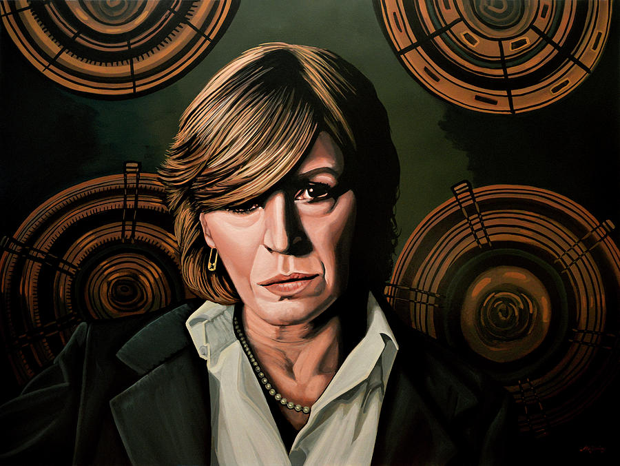 Celebrity Painting - Marianne Faithfull Painting by Paul Meijering
