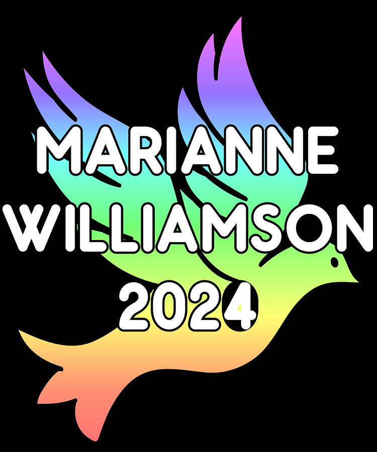 Marianne Williamson For President 2024 Rainbow Digital Art by Flippin