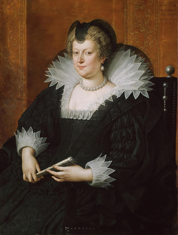 Clothing Painting - Marie de Medicis. Frans Pourbus, the Younger, Flemish, 1569-1622. by the Younger Frans Pourbus