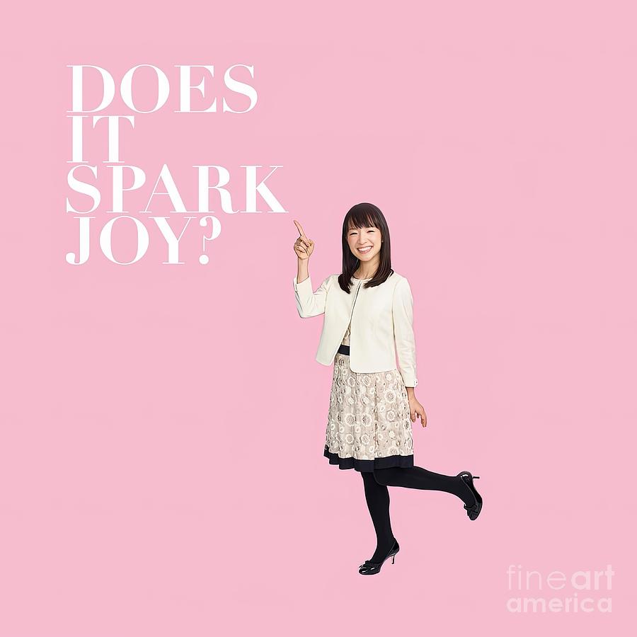 Marie Kondo Spark Joy Painting by Matthews Oliver - Fine Art America