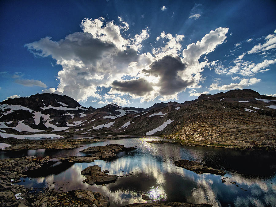 Marie lakes Photograph by Martin Gollery