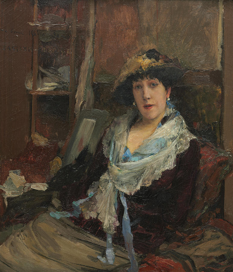 Marie Samary of the Odeon Theater Painting by Jules Bastien-Lepage ...