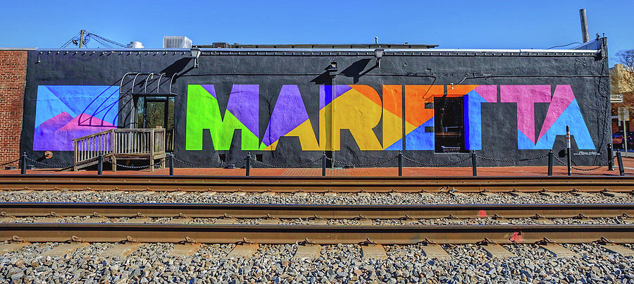 Marietta Mural in Marietta Georgia Photograph by Peter Ciro Marietta Mural in Marietta Georgia Photograph by Peter Ciro