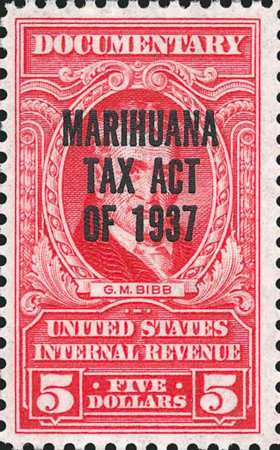 Marihuana Tax Act Of 1937 Irs Nickle Photograph by Rob Hans - Fine Art ...