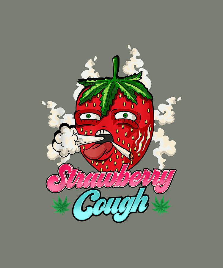 Marijuana Cough Strain Strawberry Weed Digital Art by Ras Kira