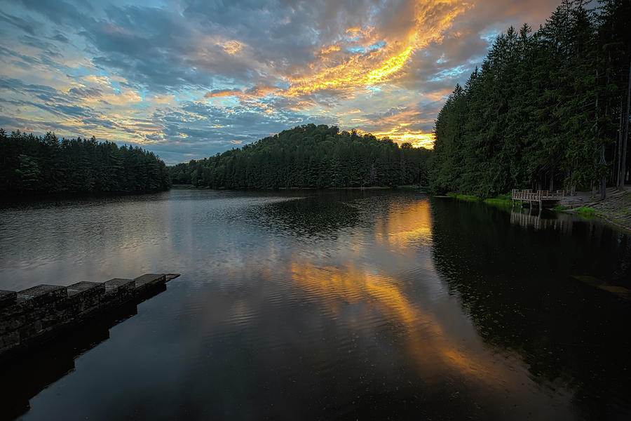 Marilla Reservoir Photograph by Wade Aiken