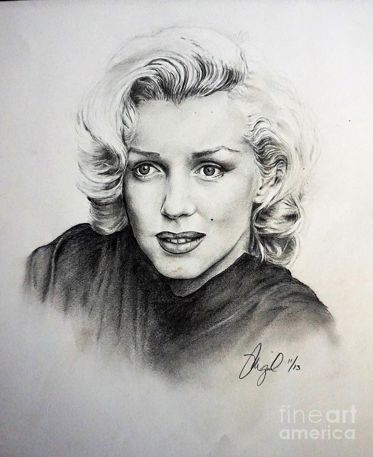 Marilyn 1953 Drawing by Mike Gonzalez