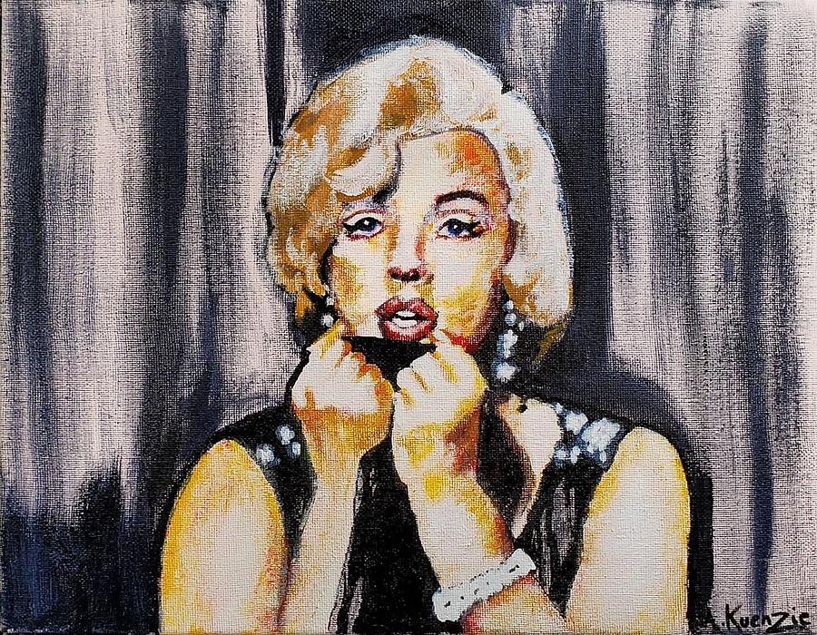 Marilyn  Painting by Amy Kuenzie