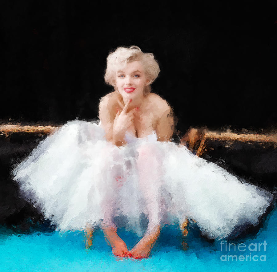 Marilyn Ballerina Painting Painting by Jon Neidert