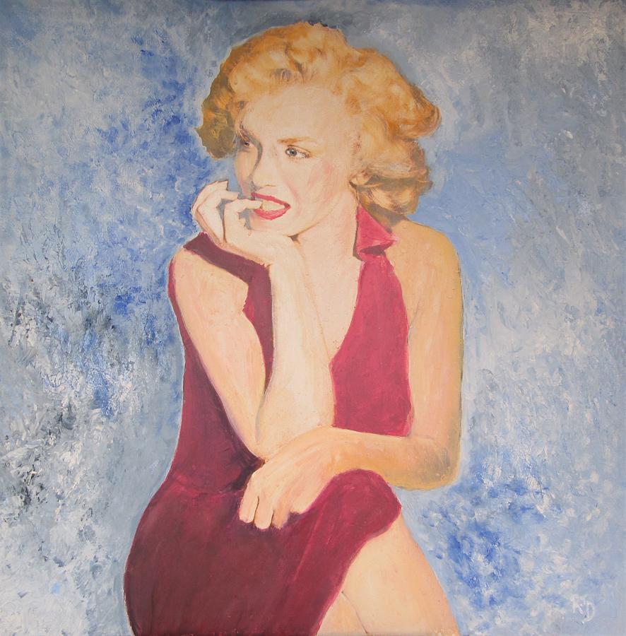 MARILYN - Dreaming Lady Painting by Richard James Digance