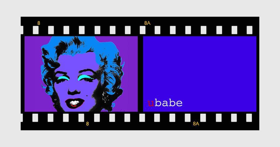 Marilyn Film Strip Digital Art by Ubabe Style