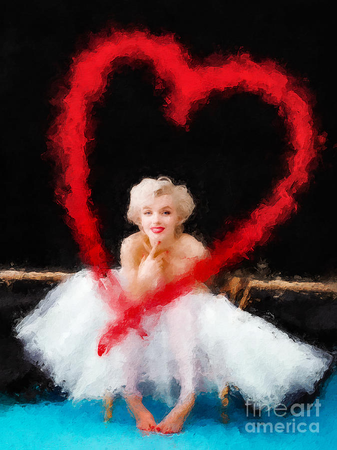 Marilyn Heart Ballerina Photograph by Jon Neidert