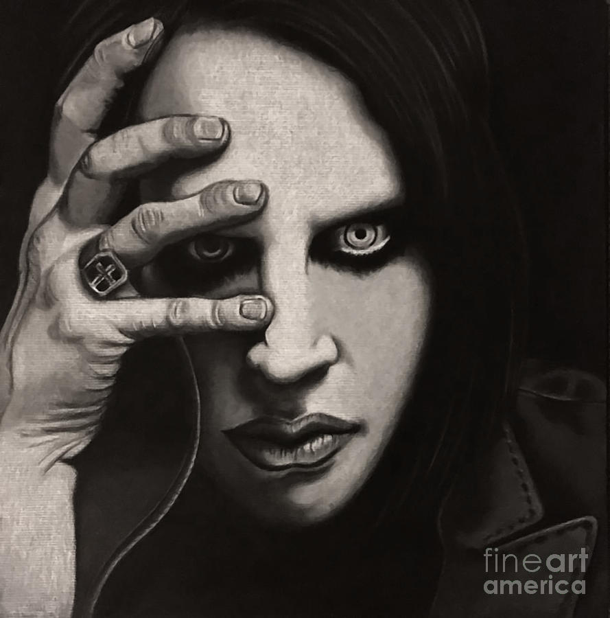 marilyn manson drawings