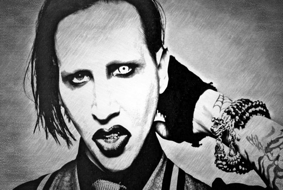 Marilyn Manson Sketch Art Drawing by Dead Cwtchy | Fine Art America