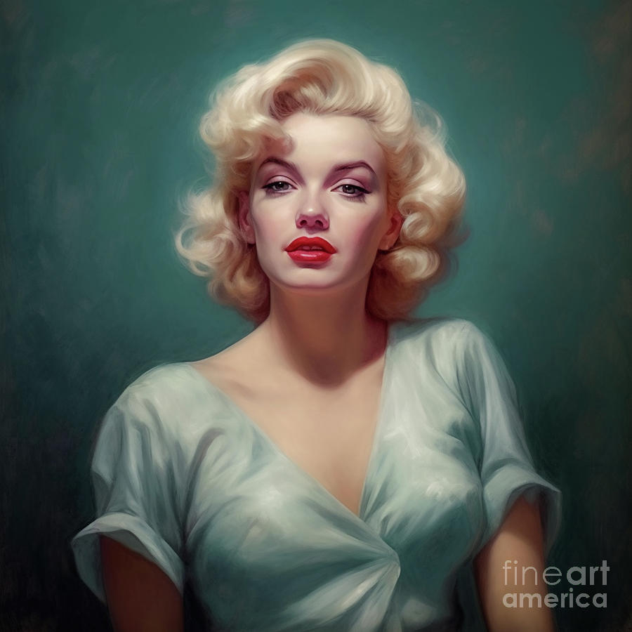 Marilyn Monroe 0603b Digital Art by Howard Roberts - Fine Art America