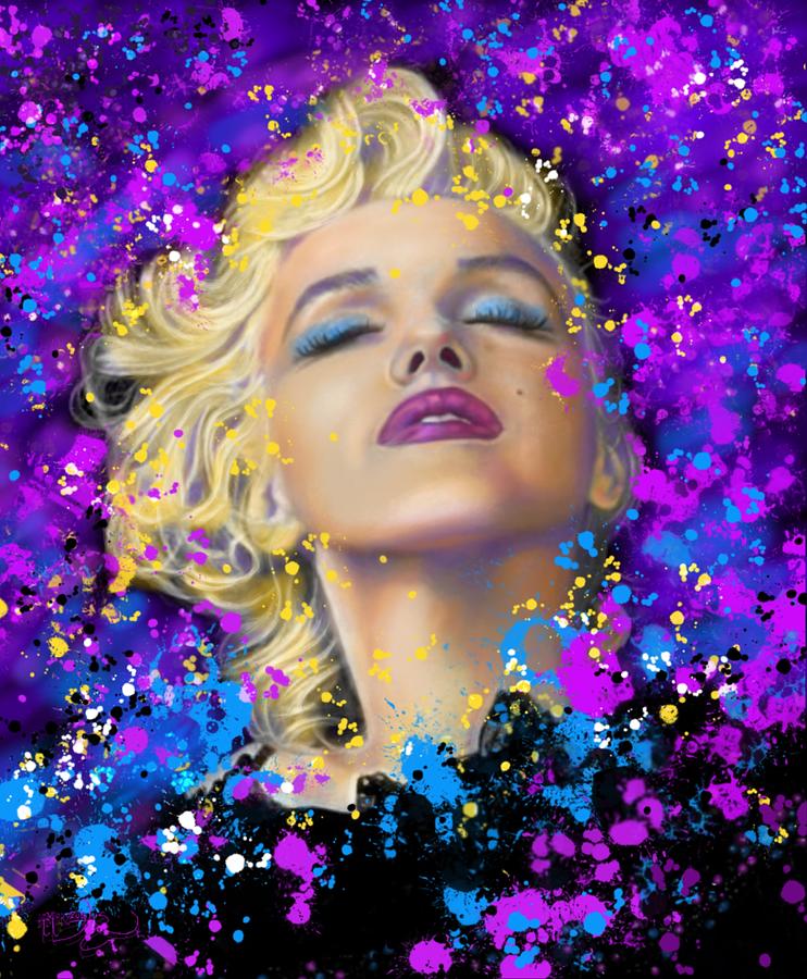 Marilyn Monroe 1 Painting by Maria Modopoulos