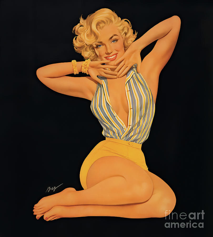Marilyn Monroe 1958 Digital Art by Steven Parker